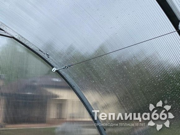 Теплица Рада Росинка Люкс из поликарбоната шириной 3 метра (шаг 0,65 м)
